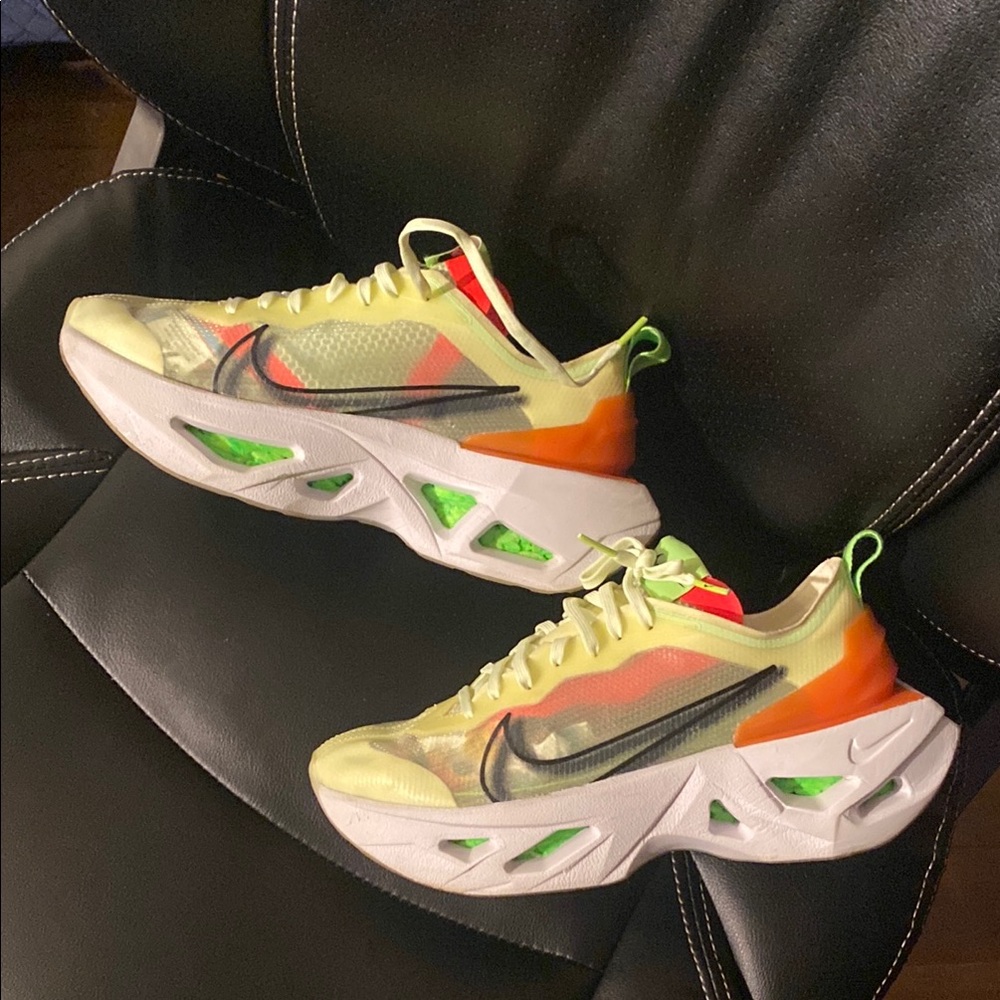 Nike Neon Green and Orange Sneakers